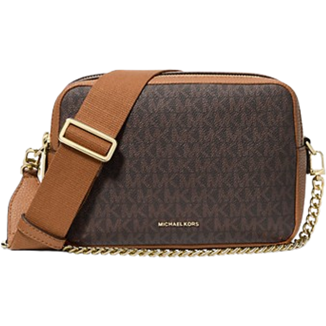 Michael Kors, Handbags, female, Brown, ONE SIZE, Brown Leather Shoulder Bag with Chain Handle