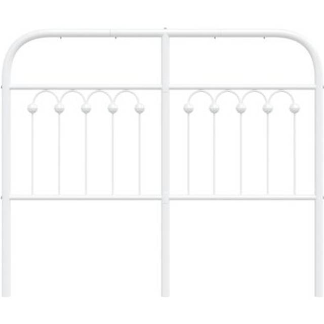 Huvudgavel metall vit 120 cm