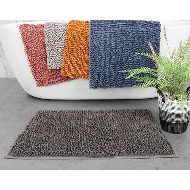 Mikrofiber halkfri badrumsmatta, anti-svamp duschmatta mjuk vattenabsorberande toalettmatta maskintvättbar matta golvmatta för badrum/dusch/sovrum/kök/dörröppning