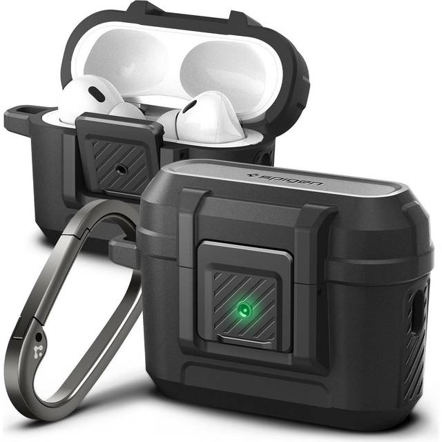 Spigen Lock Fit Case Kompatibel med AirPods Pro 2nd Gen (2023/2022) - Matte Svart