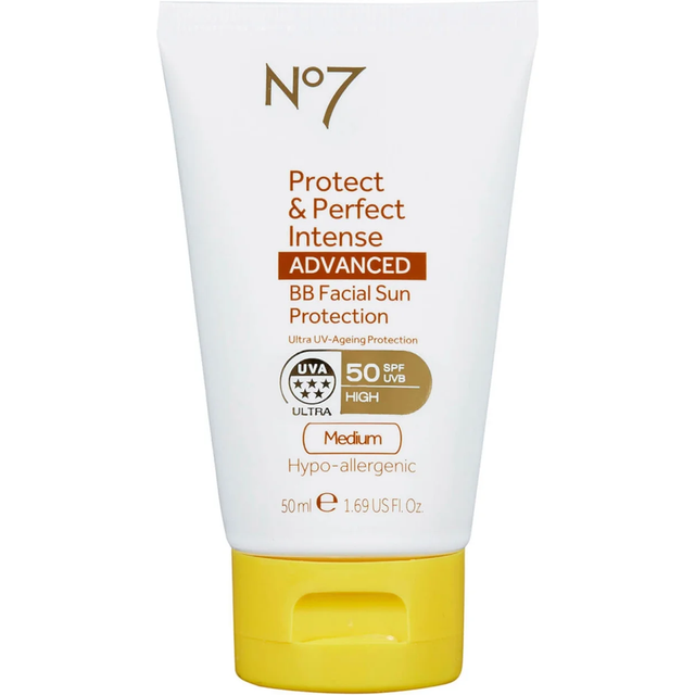 No7 Protect & Perfect Intense ADVANCED BB Facial Sun Protection SPF50 Medium 50ml