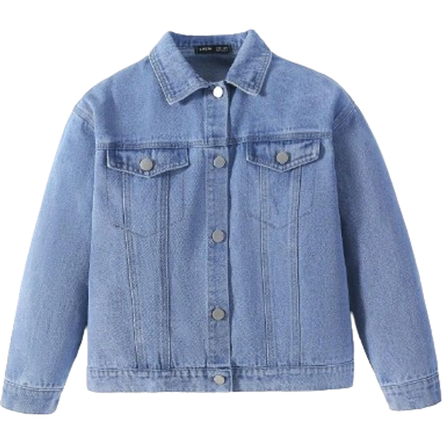 SHEIN Tween Girl Cute Sweet Butterfly Print Jacket For Autumn,Holiday,Summer,Travel