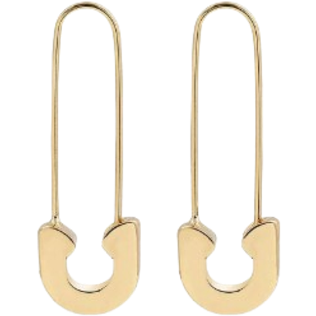 SHEIN 1pair Women&#39;s Simple & Versatile Alloy Brooch Earrings