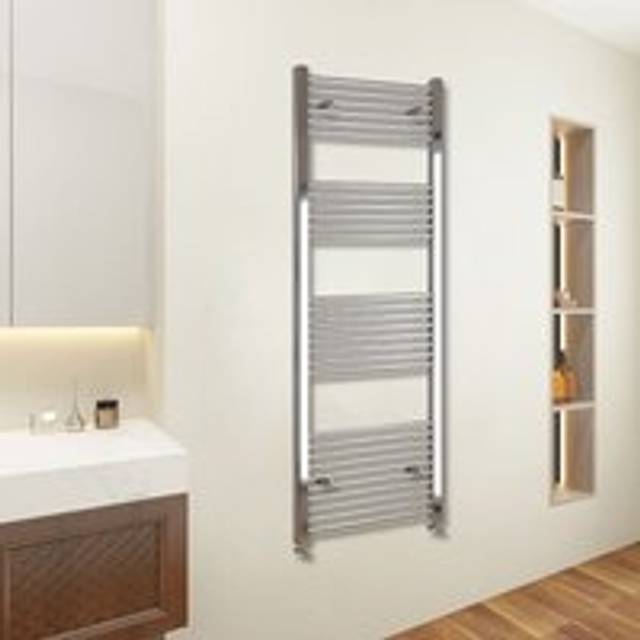 Aica Sanitaire - aica 1800x500mm(HxW) Chrome Straight Central Heating Towel Rail Radiator
