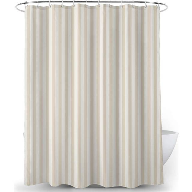Textured Stripe Shower Curtain - Cream