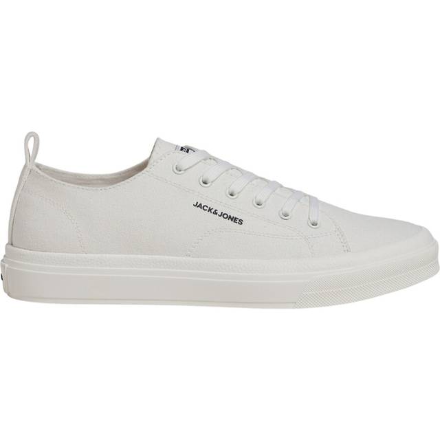JACK & JONES JFWBAYSWATER Canvas NOOS sneakers, ljus vit, 46 EU bred, Ljus vit, 46 EU Weit