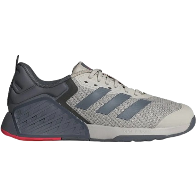 adidas Mens Training Dropset 3 Trainer - Grey, Wonder Alumina/Onix/Lucid Red, Size 7, Men