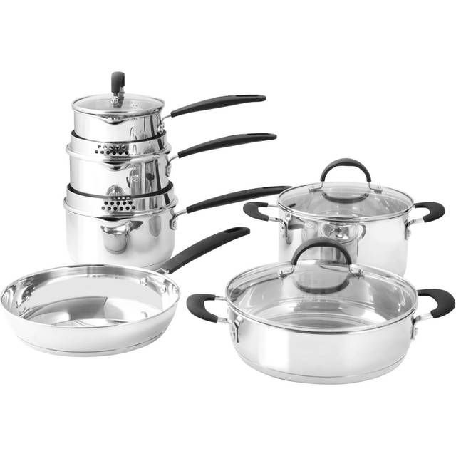 ProCook Gourmet Stainless Steel Uncoated Cookware Set - 6 Piece