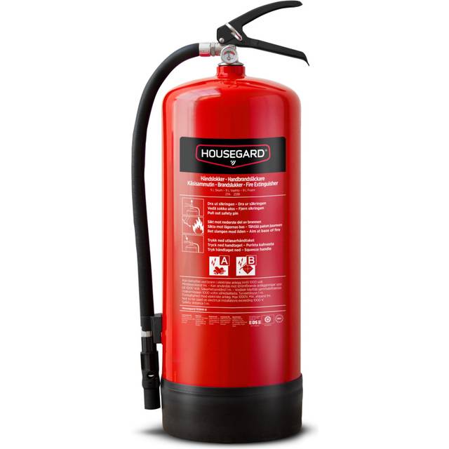 Skumsläckare 9 liter 27A 233B Housegard PFAS-fri