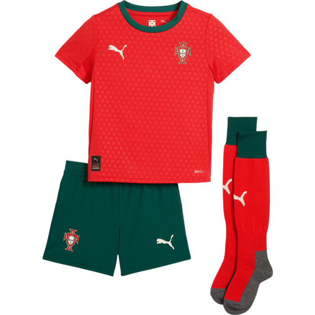 '25-'26 Portugal Home Mini Kit Toddler's Red 1-2 Toddler Polyester Made By: Puma