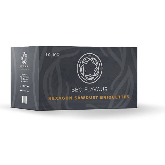 Bbq Flavour Briquettes Hexagon Sawdust 10kg Tillbehör Till Grillar