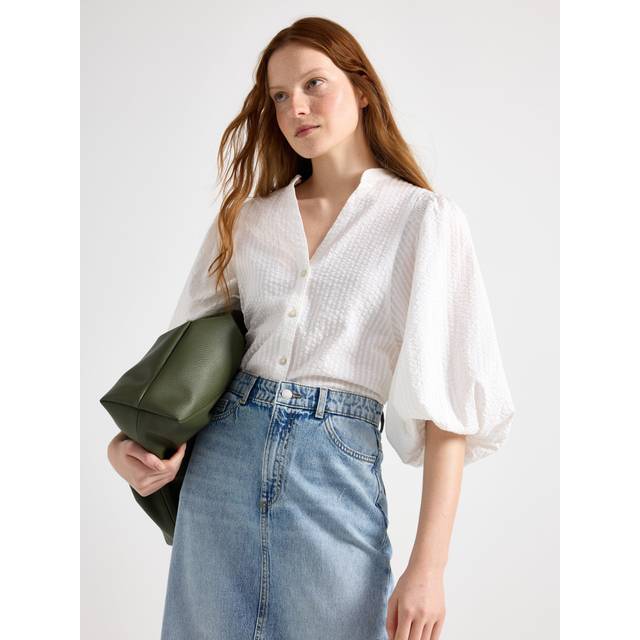 Blouse in seersucker