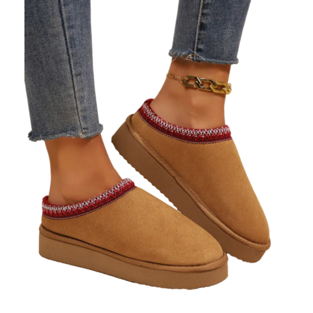 SHEIN Women&#39;s Low Top Indoor Comfy Slippers Winter Warm Shoes