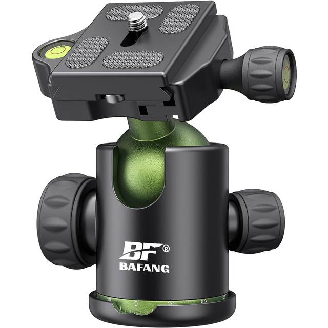 BAFANG Tripod Ballhead 360 degrees Panoramic Camera Ball Head with 1/4 Inch Quick Release Plate Double black