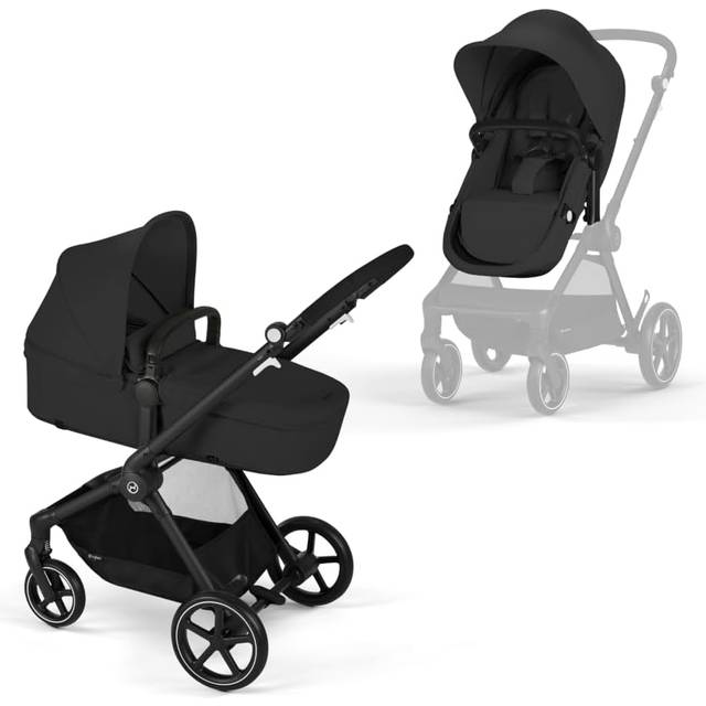 Cybex Gold EOS2-in-1 BLK B, Moon Black (Svart)