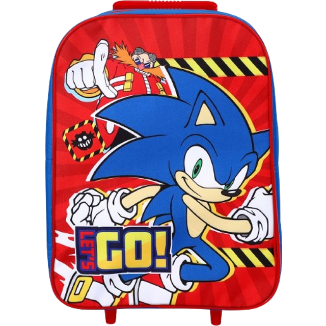 "Sonic The Hedgehog ""Let's Go"" Travel Trolley Cabin Bag"