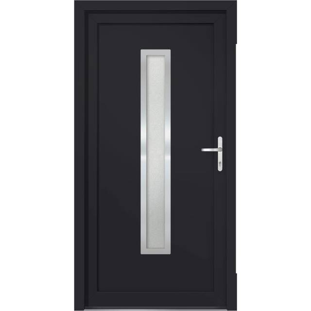 Ytterdörr antracit 108x208 cm PVC