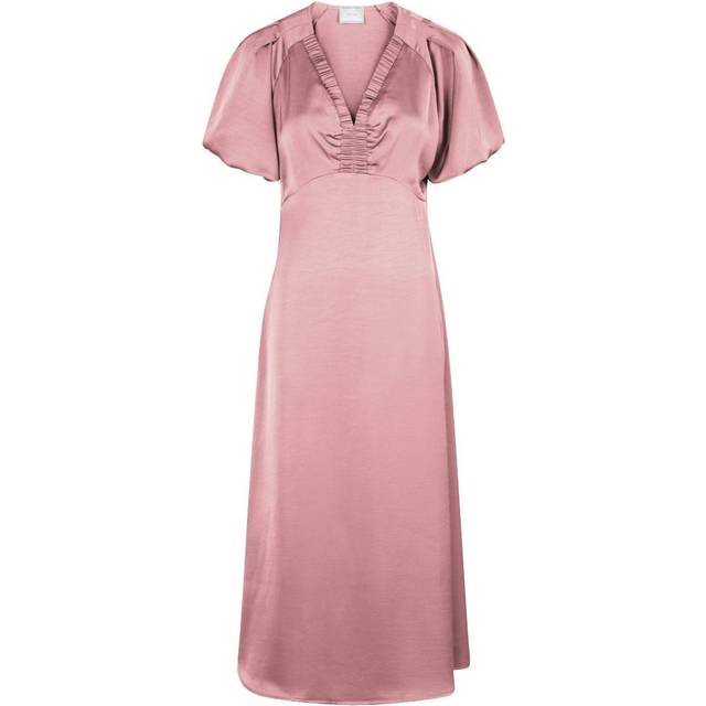 Neo Noir Illana Heavy Sateen Dress - Evening Rose