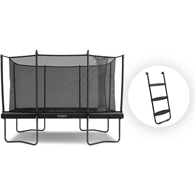 Studsmatta North Pioneer Rektangulär / 3,7 m x 2,5 m / Studsmatta + Stege