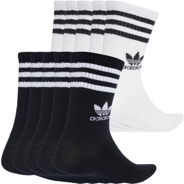 adidas Originals Strumpor Striped Crew 10-pack - Vit/svart - ['Vit', 'Svart'] (X-Small)