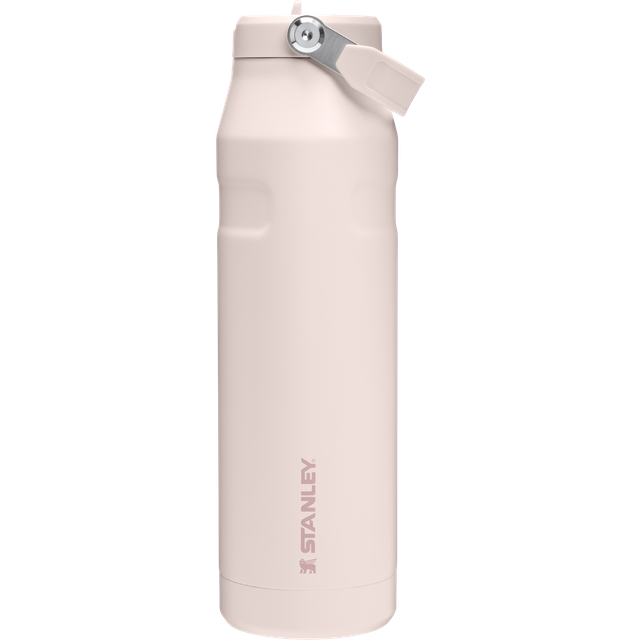 Stanley Iceflow Flip Straw 2.0 Vattenflaska Med Sugrör 1.06L - 15 Timmar Kall - 3 Dagar Iskall - Rostfritt Stål - BPA-Fri - Läckagesäker - Tål Maskindisk - Rose Quartz