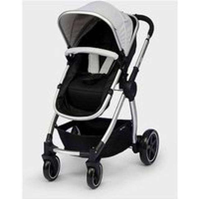 Mothercare 4-Wheel Journey Pushchair - Grey/Brushed Silver