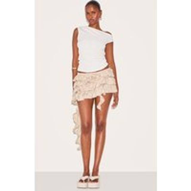 Sage Textured Tiered Rara Mini Skirt, Sage - 12