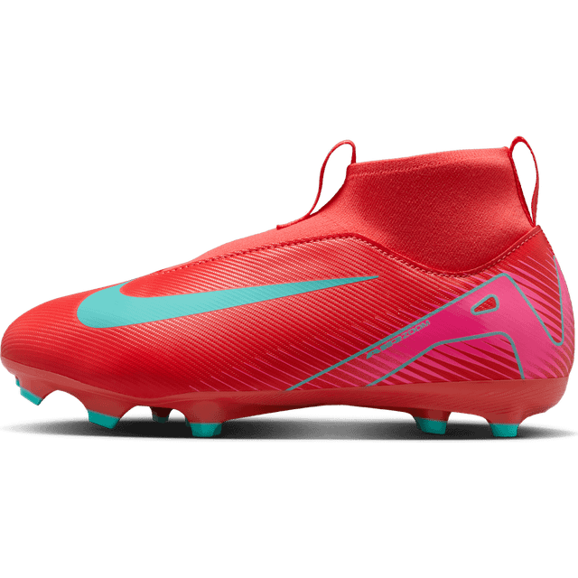 Mercurial Superfly 10 Academy FG/MG JR fotbollsskor, EMBER GLOW/AURORA GREEN, Dam, 3