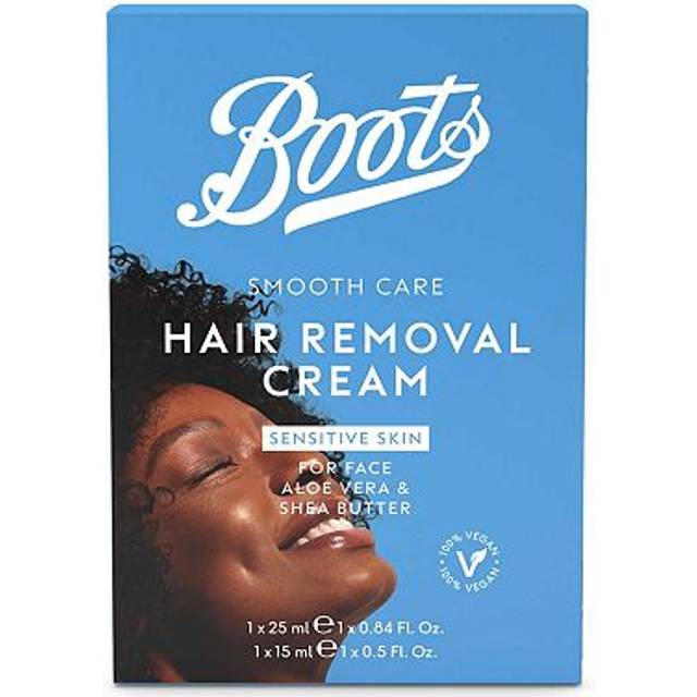 Boots Smooth Care Facial Hair Removal Cream Sensitive Skin 40ml