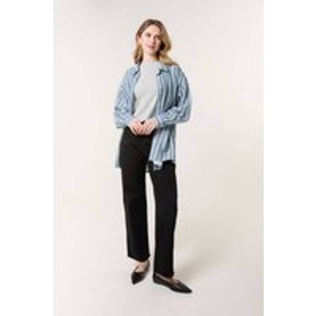 Blue Vanilla Black Wide Leg Pocket Trousers - s/m