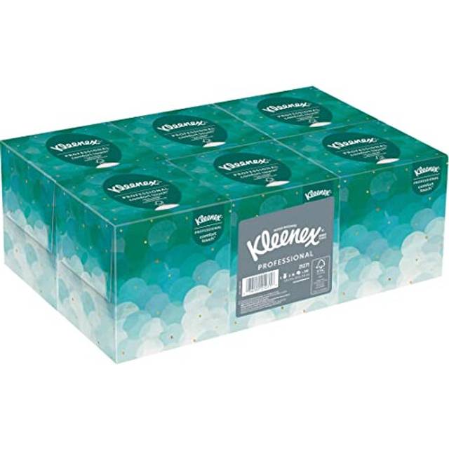 Kleenex Professional Facial Tissue Cube for Business 21271  Upright Face Tissue Box  6 Boxes of 95 sheets Pack of 570