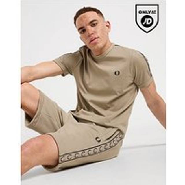 Fred Perry Tape Ringer T-Shirt - Stone - Mens - XXL
