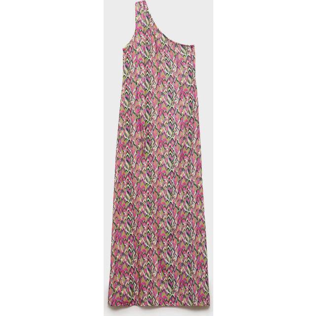 Printed bow dress lime - Teenage girl - S - MANGO TEEN - Lime