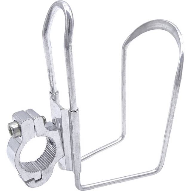 (Silver) 1 Pcs Motorcycle Aluminum Alloy Bike Cycling Bicycle Drink Water Bottle