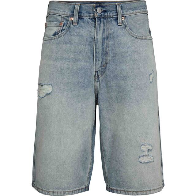 Levi's 469 Loose Fit Denim Shorts- Made Away Dx- Light Blue, Light Blue, Size 34, Men