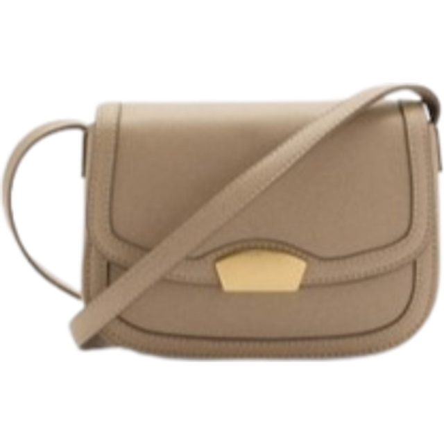 Crossbody bag with flap light/pastel brown - Woman - One size - MANGO - Light/Pastel Brown - U