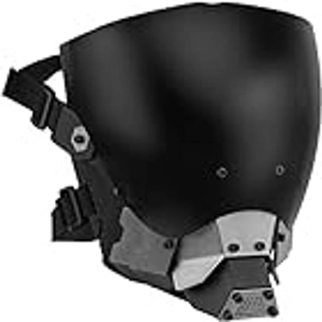 WISEONUS Taktisk mask för paintball, hel- och halvmask, skyddsglasögon, mekanisk mask för cosplay, CS-spel, halloween, skytte och jakt