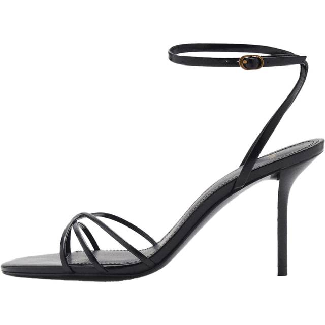 Mango Zazo Strappy Sandals, Black