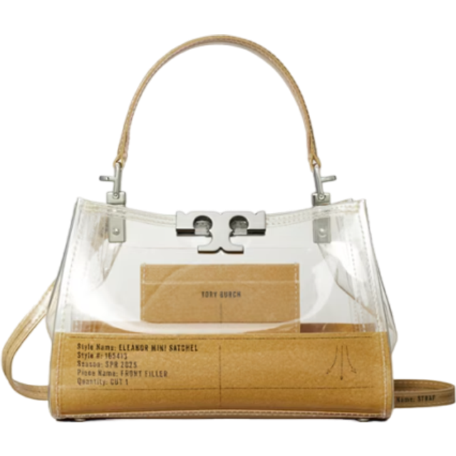 Tory Burch Mini Eleanor Clear Satchel