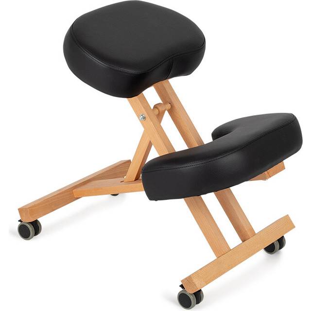 Knästol för kontor - Ergonomisk arbetsstol svart