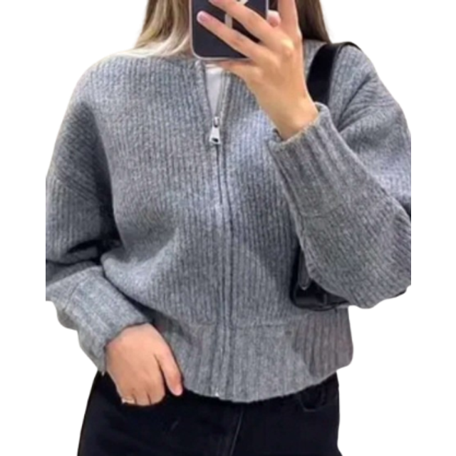 INAWLY Women&#39;s Casual Plain Cropped Knit Cardigan, Spring And Autumn,Long Sleeve Tops