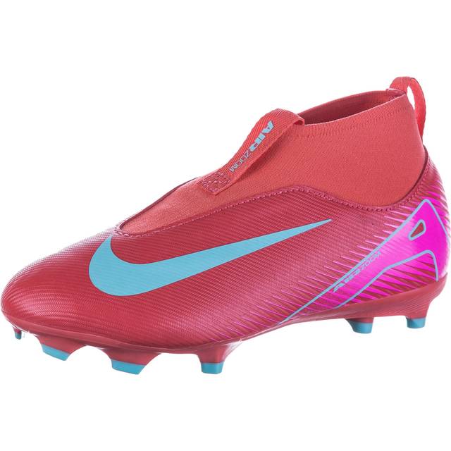 Mercurial Superfly 10 Academy FG/MG JR fotbollsskor, EMBER GLOW/AURORA GREEN, Dam, 4.5