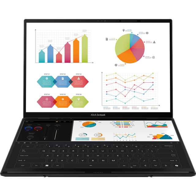 ASUS Zenbook DUO bärbar dator, Win 11 (UX8406CA-PZ068X)