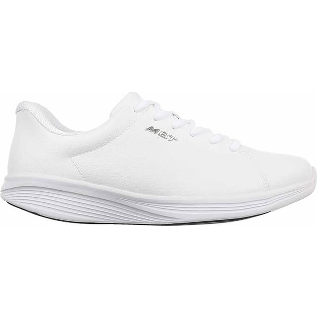MBT SF-4000 herrsneakers, anatomiska och bekväma promenadskor. Fysiologiska komfort- och stabilitetsskor med gungsula, konstläderdesign., Vit, 40.5 EU