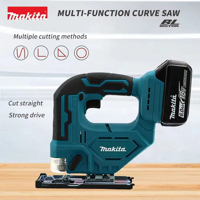 Makita DJV182Z 18V Brushless Jigsaw 340W Electric Jig with Saw Blade Cordless Barrel Handle Jigsaw without Battery New
