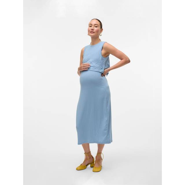 MAMALICIOUS mllucy June Sl Jrs Midi Dress 2F |Blå |XS
