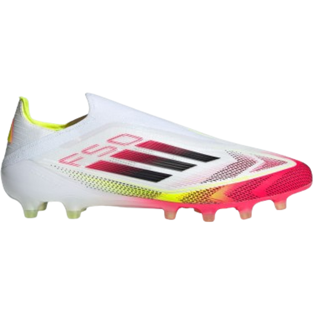 adidas F50 Elite Laceless Ag Pure Victory - Vit/svart/gul - Konstgräs (Ag) - ['Vit'] (40)