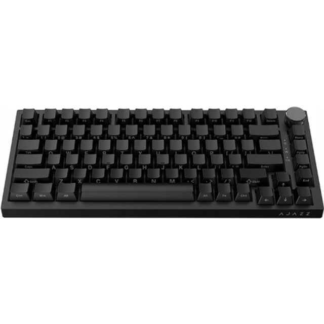 AJAZZ AK820 MAX Sidogravering Trådlöst Bluetooth-spel Mekaniskt tangentbord Spelkontor Alla nycklar Hot Swap red switch svart