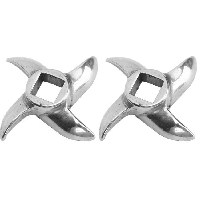 2 Pcs Meat Grinder Blades Stainless Steel Meat Grinding Blades Replacement Meat Mincer Blades L