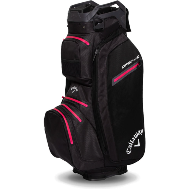 Callaway 2025 Org 14 HD Cart Golf Bag - Black/Charcoal/Pink